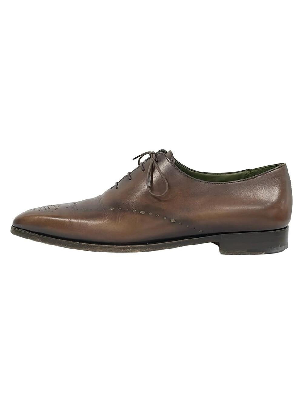 Berluti Brown Leather Men's Shoes #374773B57B